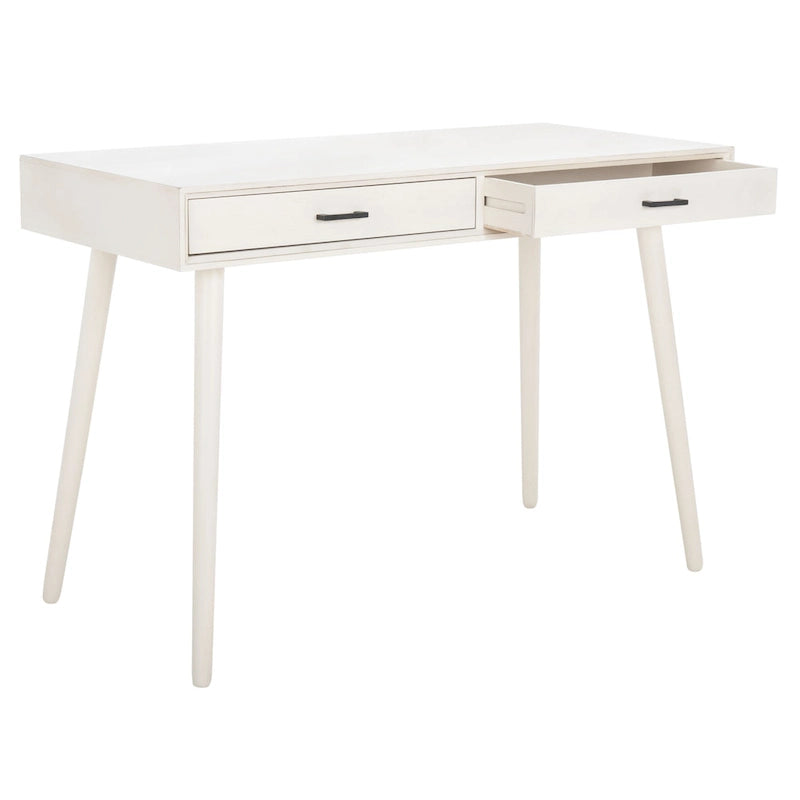 Bureau 2 tiroirs avec pieds aiguilles