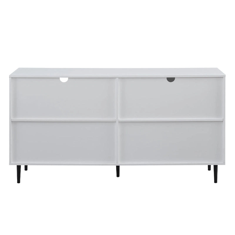 Meuble TV 147 cm avec placage bois assorti