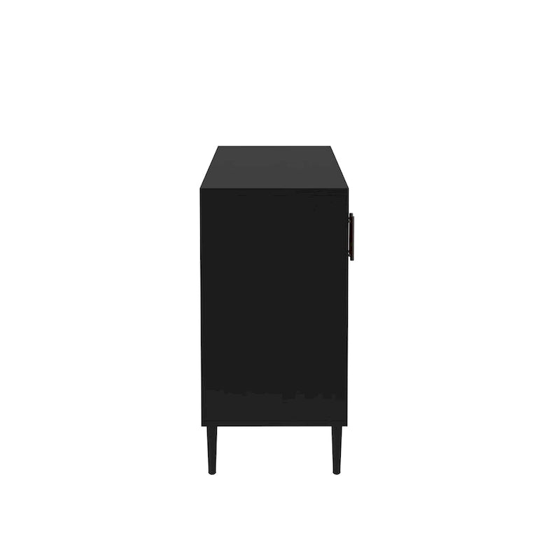 Meuble TV 147 cm avec placage bois assorti