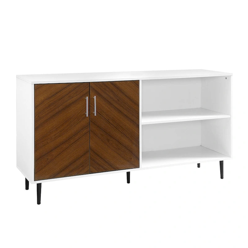Meuble TV 147 cm avec placage bois assorti
