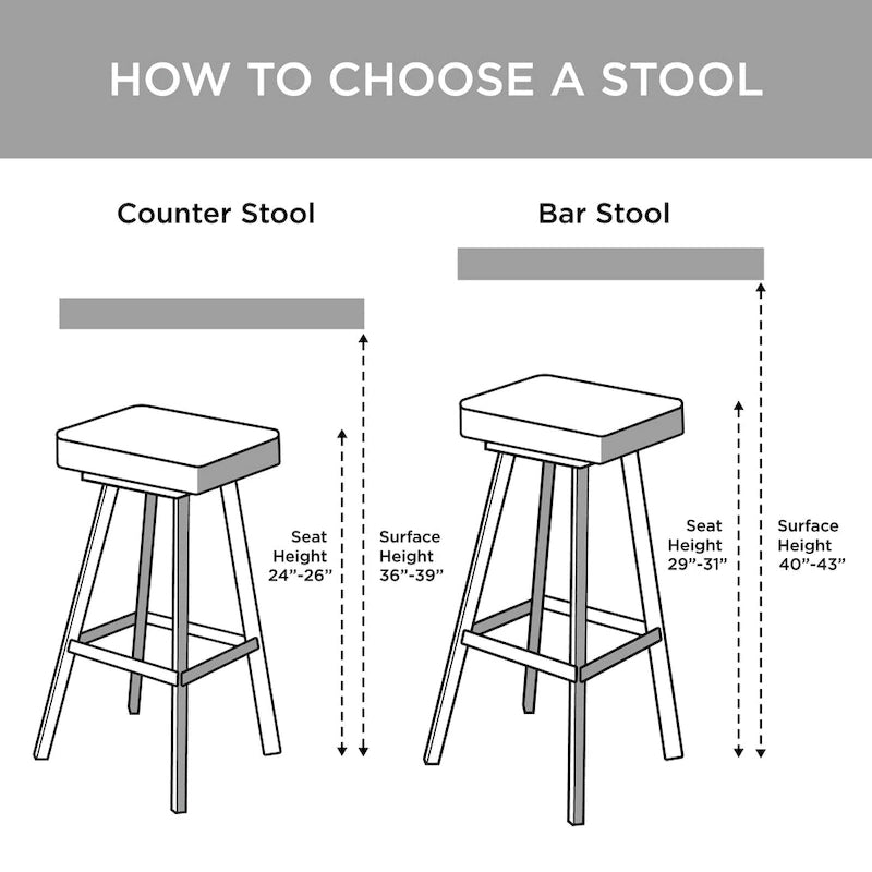 Tabouret de comptoir en bois recyclé