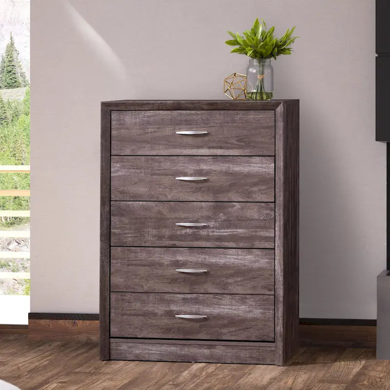 Commode haute 5 tiroirs