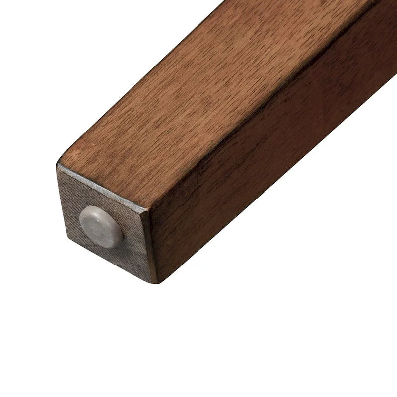 Table en Chêne Rustique Marron Moyen à Pieds Rétractables