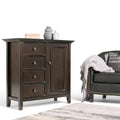 Meuble de rangement de transition en bois massif de 37 pouces de large - 37 larg. x 17 prof. x 36 haut.
