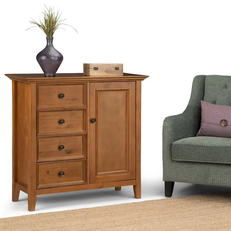 Meuble de rangement de transition en bois massif de 37 pouces de large - 37 larg. x 17 prof. x 36 haut.