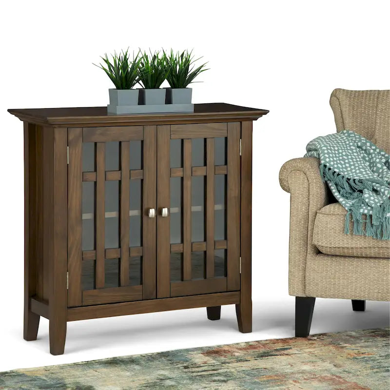 Meuble de rangement de transition en bois massif de 37 pouces de large - 37 larg. x 17 prof. x 36 haut.