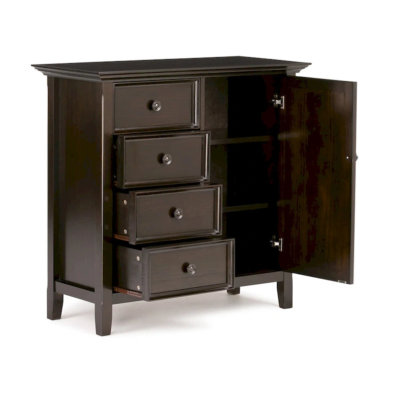Meuble de rangement de transition en bois massif de 37 pouces de large - 37 larg. x 17 prof. x 36 haut.