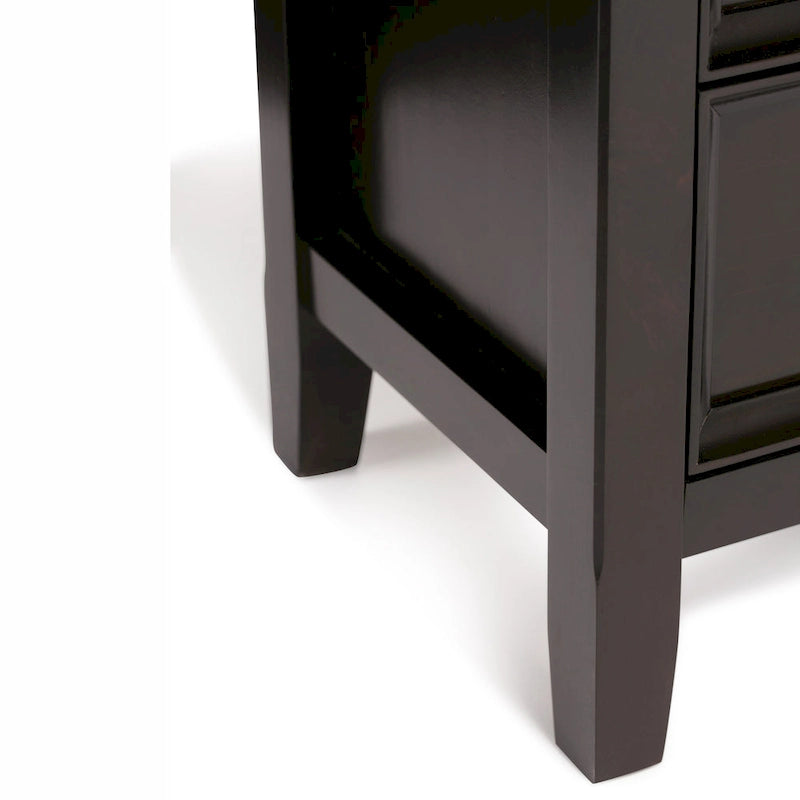 Meuble de rangement de transition en bois massif de 37 pouces de large - 37 larg. x 17 prof. x 36 haut.