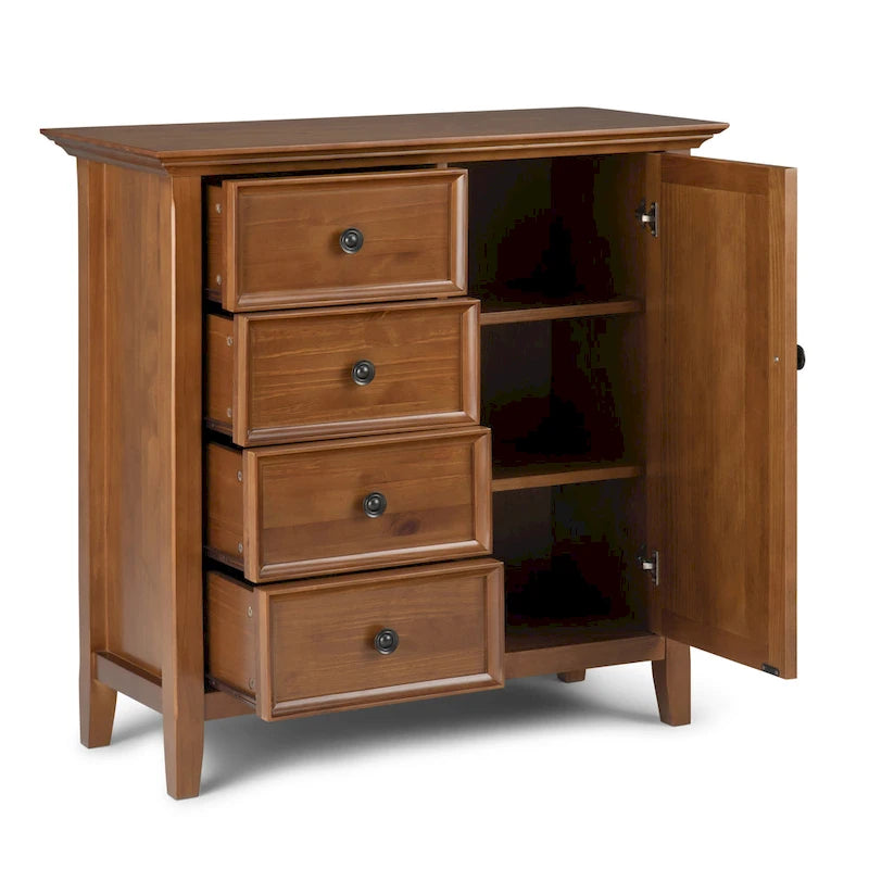 Meuble de rangement de transition en bois massif de 37 pouces de large - 37 larg. x 17 prof. x 36 haut.