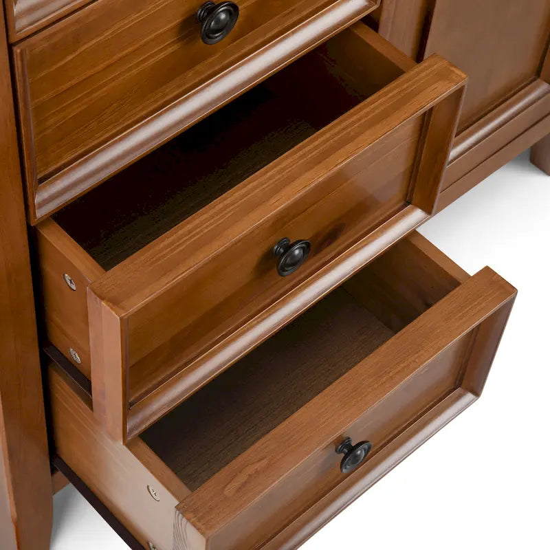 Meuble de rangement de transition en bois massif de 37 pouces de large - 37 larg. x 17 prof. x 36 haut.