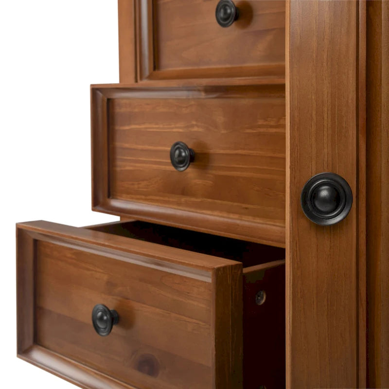 Meuble de rangement de transition en bois massif de 37 pouces de large - 37 larg. x 17 prof. x 36 haut.