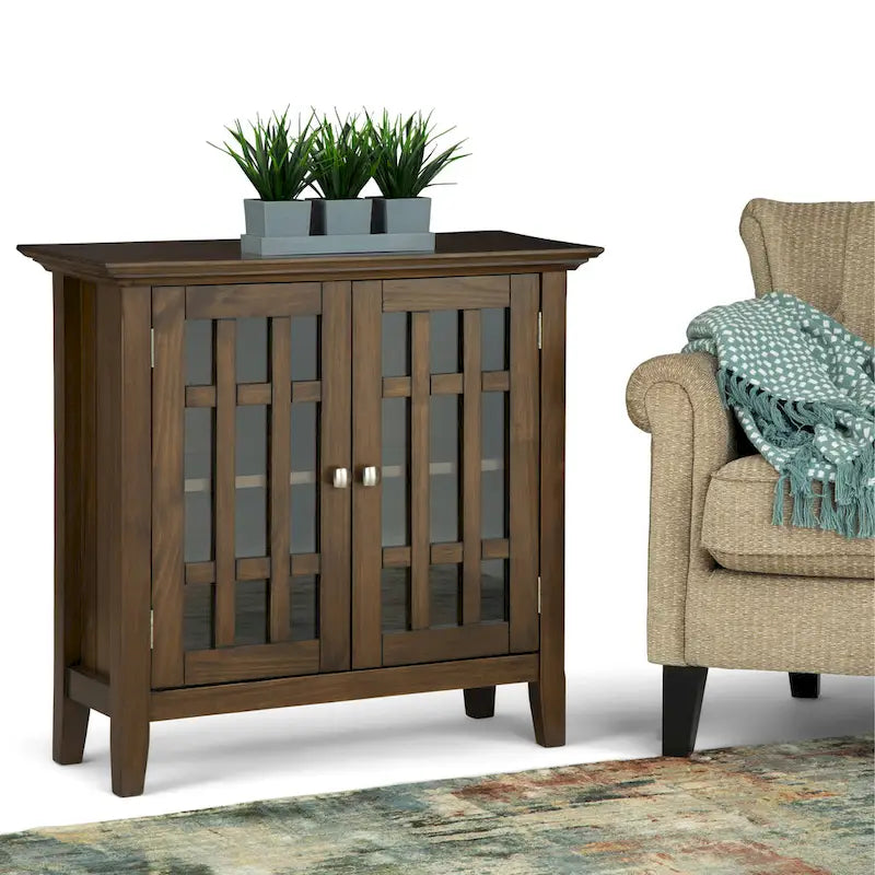 Meuble de rangement de transition en bois massif de 37 pouces de large - 37 larg. x 17 prof. x 36 haut.