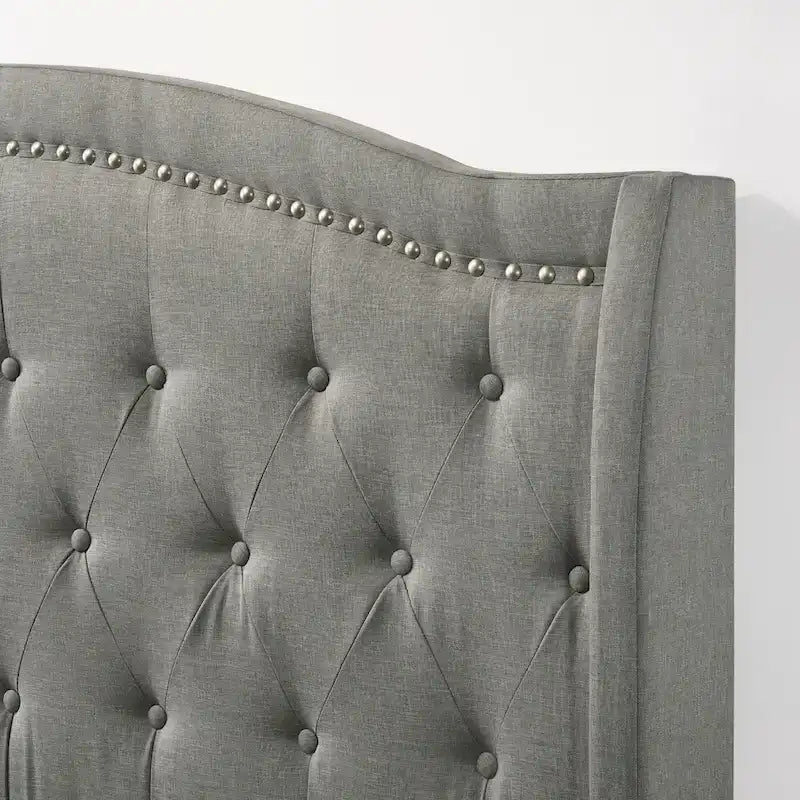 Lit simple tapissé