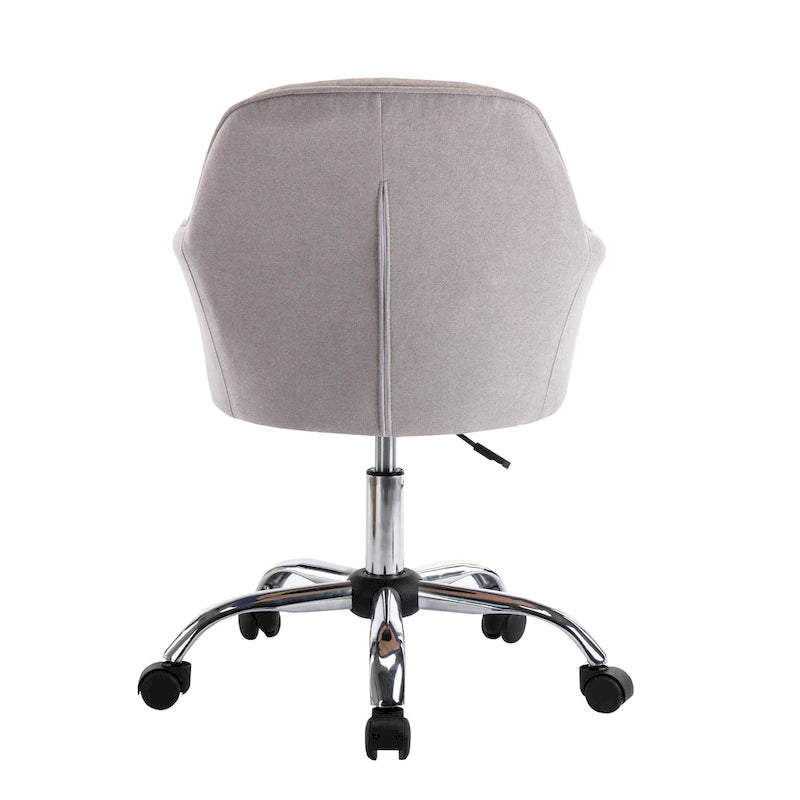 Chaise de bureau à domicile, en tissu et avec roulettes