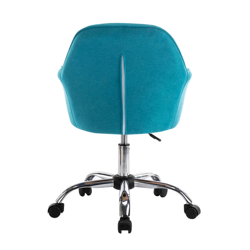Chaise de bureau à domicile, en tissu et avec roulettes
