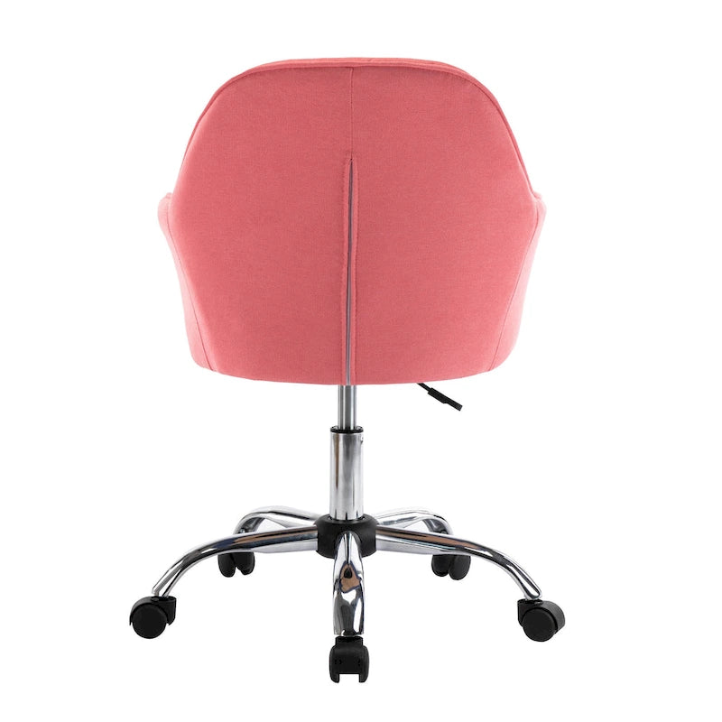 Chaise de bureau à domicile, en tissu et avec roulettes