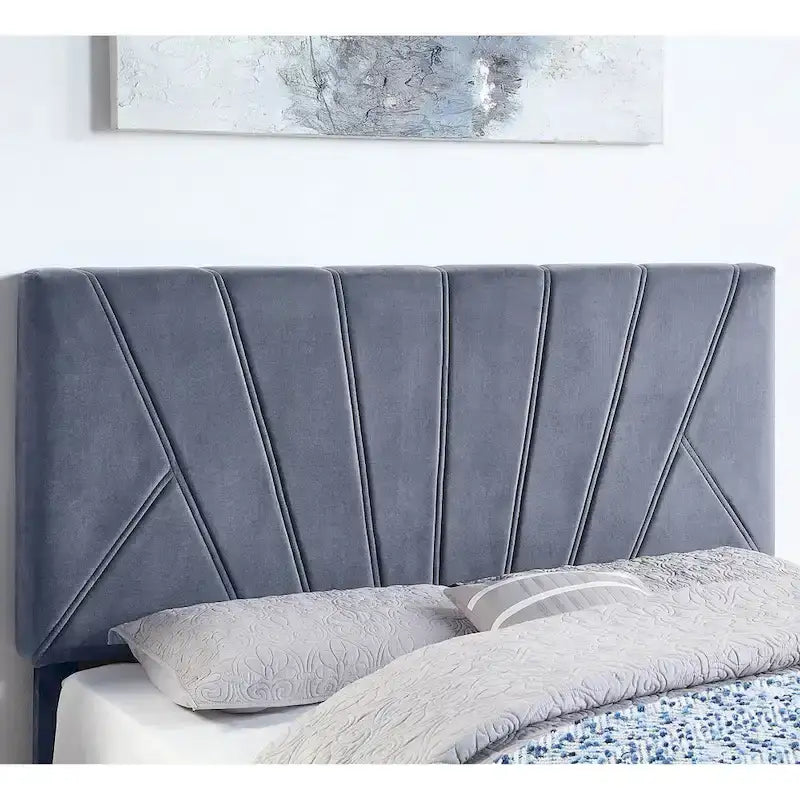 Lit de rangement Art déco 4 tiroirs avec revêtement en tissu