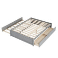 Lit double avec lit gigogne simple et deux tiroirs