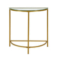 Console demi-lune - Or