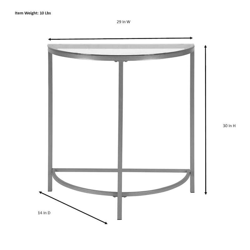 Console demi-lune - Or