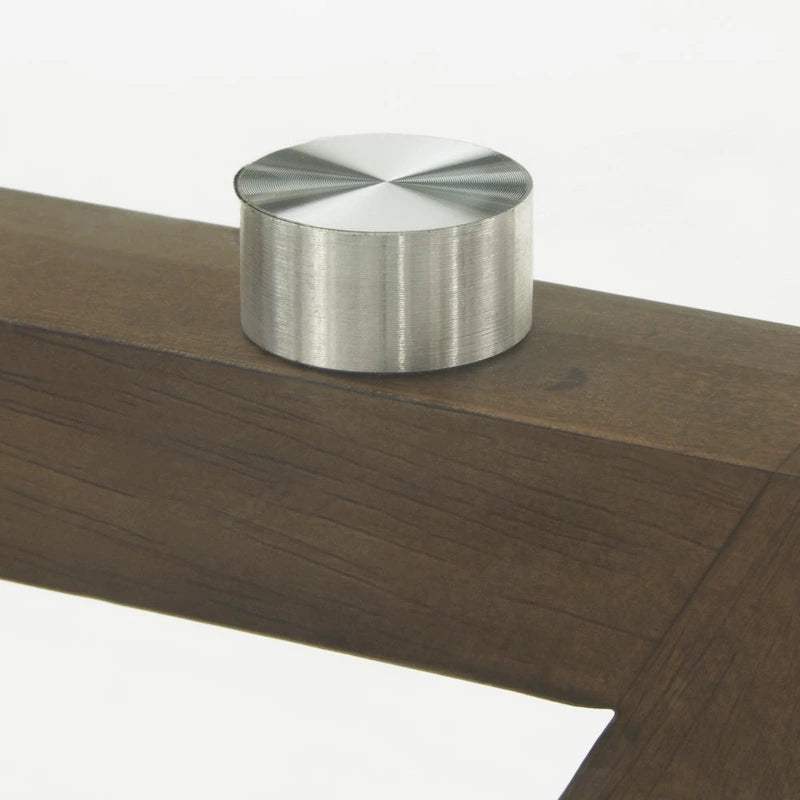 Table à manger ronde à piètement noyer, style Mid-Century Modern