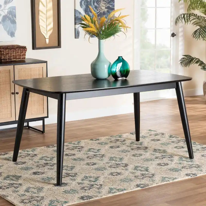 Table à manger en bois de style Mid-Century Modern