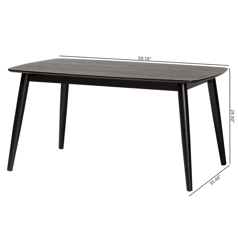 Table à manger en bois de style Mid-Century Modern