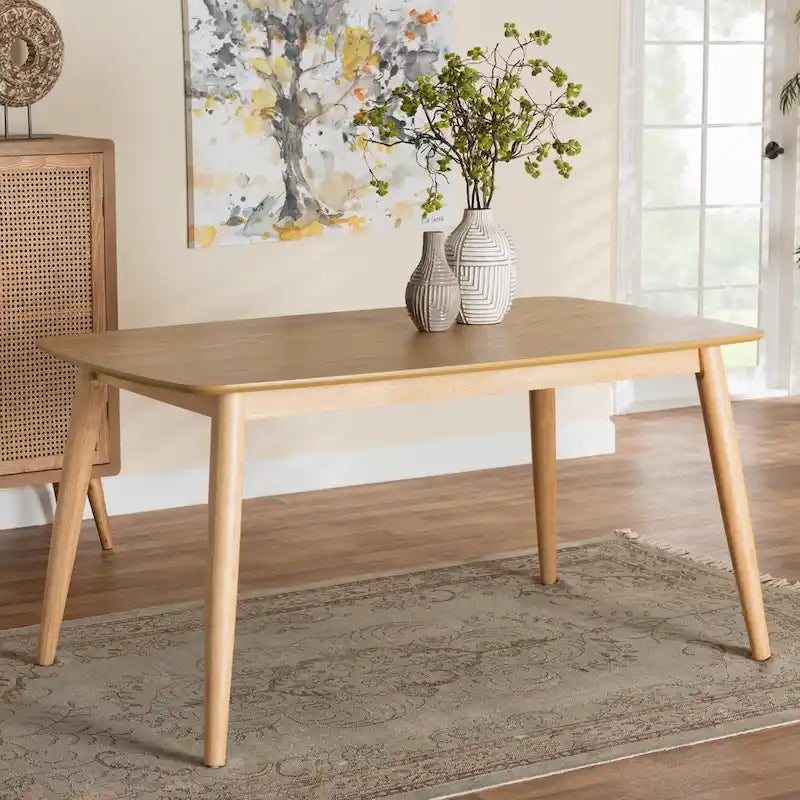 Table à manger en bois de style Mid-Century Modern