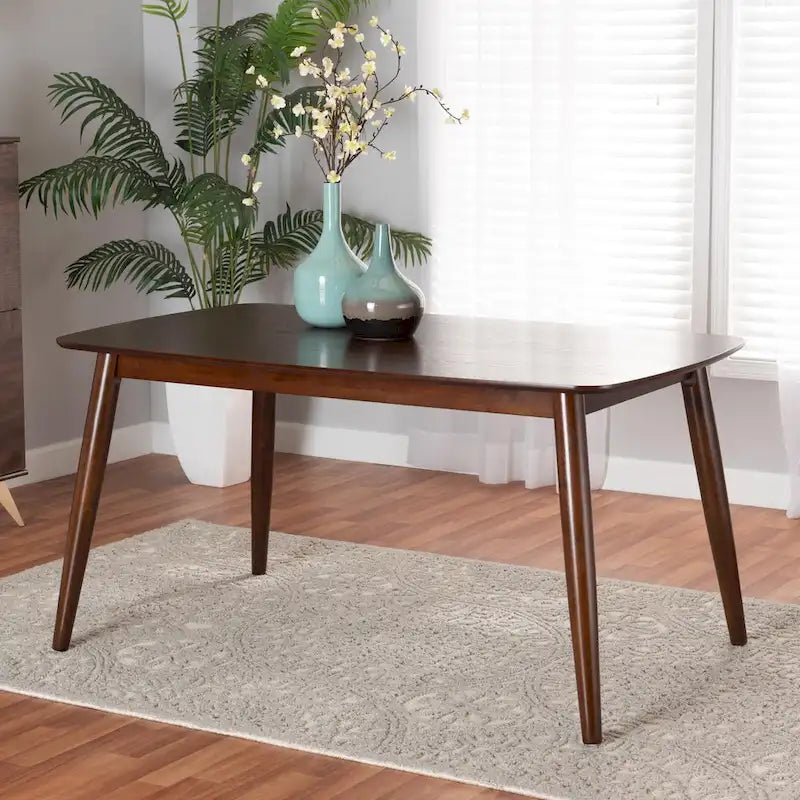 Table à manger en bois de style Mid-Century Modern