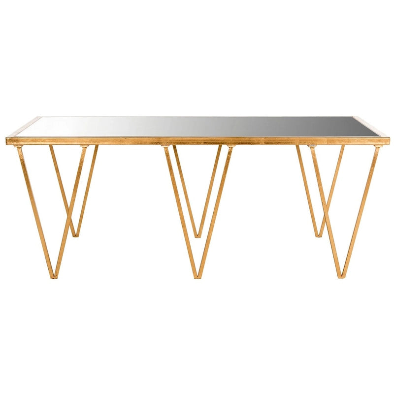 Table basse dorée antique - 48Lx18Px27H