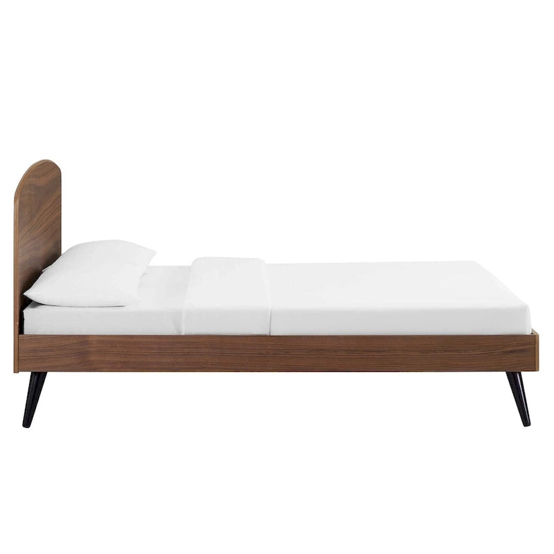 Lit Queen en bois avec plateforme