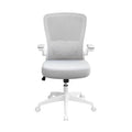Chaise de bureau ergonomique avec accoudoirs relevables et dossier en maille