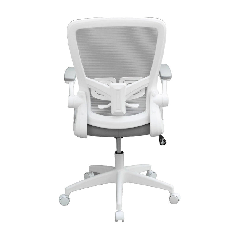 Chaise de bureau ergonomique avec accoudoirs relevables et dossier en maille