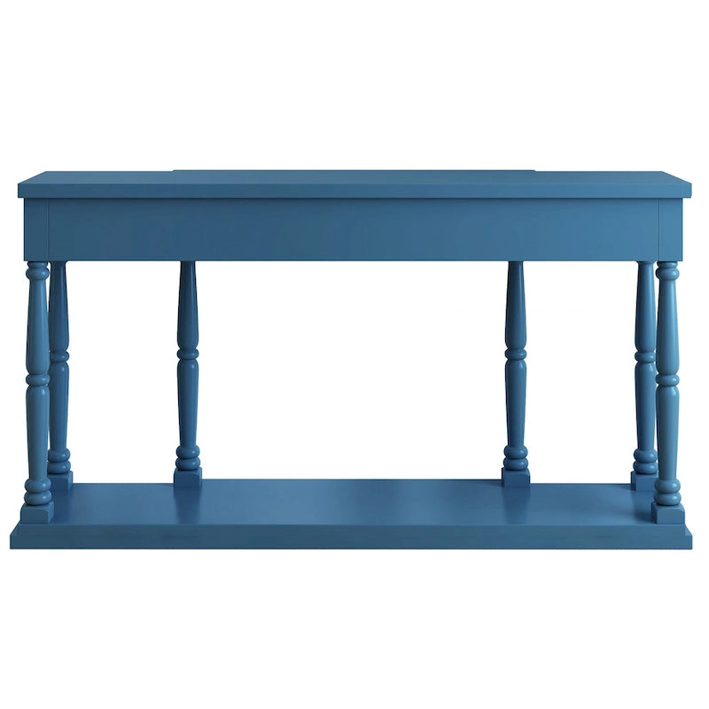 Console de style rétro avec 4 tiroirs de rangement frontaux et 1 étagère